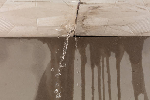 Professional Burst Pipe Cleanup technician working in Randolph, TX